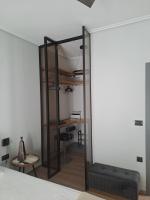 Posteľ alebo postele v izbe v ubytovaní Homing Volos Inspired Modern Living