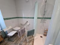 a bathroom with a toilet and a shower at Guestroom Briare, 1 pièce, 2 personnes - FR-1-590-369 in Briare