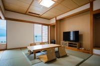 ホテルウェルビューかごしまにあるテレビまたはエンターテインメントセンター