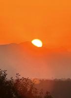The sunrise or sunset as seen from A villát or nearby