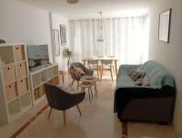 Piso Centrico 1.5km Playa con gran terraza +vistasにあるシーティングエリア