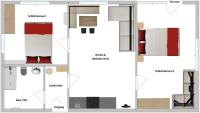 Plán poschodí v ubytovaní Appartement Krahlehen