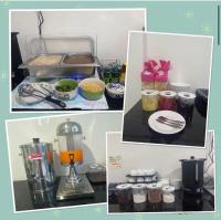 Kuchyň nebo kuchyňský kout v ubytování แอ่ว-ดีLD Hotel&Residences