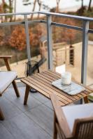 Balkon lub taras w obiekcie LET'S SEA - 4 Person - Premium Baltic Apartment with Sea View nad SPA access