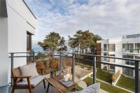 Balkon lub taras w obiekcie LET'S SEA - 4 Person - Premium Baltic Apartment with Sea View nad SPA access