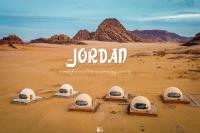 un poster para el documental jordaan en el desierto en Rum Jordan camp and tours, en Wadi Rum