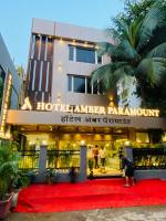 a hotel with a red carpet in front of a building at HOTEL AMBER PARAMOUNT in Mumbai
