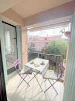 Balkón alebo terasa v ubytovaní 4PA109 Appartement F2 résidence avec piscine parking et cours de tennis