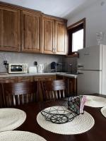 Kuchyň nebo kuchyňský kout v ubytování Krisiyasapartment