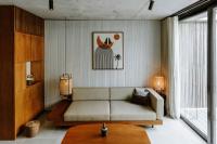 The Komu Canggu Baliにあるシーティングエリア
