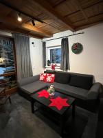 A seating area at Chata na Liptove