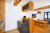 Kuchyň nebo kuchyňský kout v ubytování Apartment Hradečanka