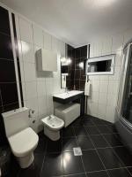 a bathroom with a toilet and a sink at VILLA M Slatina Banja Luka 