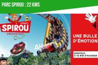 a flyer for the parake eruption amusement park at The Rooftop - AC CLIM - Wi-Fi - Parking gratuit dans la rue in Avignon