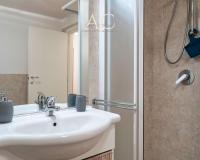 A bathroom at Square Apartment