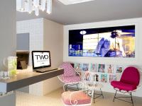 Televízia a/alebo spoločenská miestnosť v ubytovaní Axel TWO Barcelona 4 Sup - Adults Only