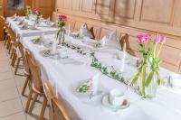 Restaurace v ubytování Brauerei Gasthof Reblitz