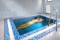 Bazén v ubytování Wellness Hotel Orlík nebo v jeho okolí