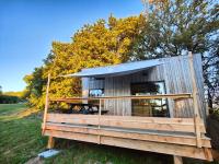 Vonkajšia záhrada v ubytovaní Tiny House MOOSE HOME Les Chaumes