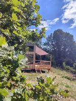 Vonkajšia záhrada v ubytovaní Tiny House MOOSE HOME Les Chaumes