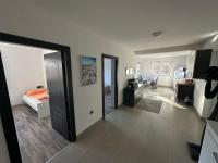 Kuchyň nebo kuchyňský kout v ubytování city apartment
