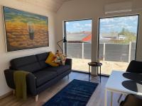 Esehytter Luxury Holiday Home near Beachにあるシーティングエリア