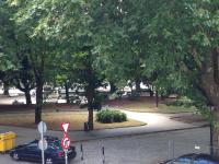 Vonkajšia záhrada v ubytovaní Hostal La Frontera