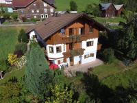an aerial view of a house at Landhaus Berthold in Bürserberg