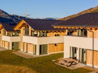 an image of a house with solar panels on the roofs at Grebenzen Lodge Prinz in Sankt Lambrecht