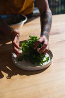 Jídlo v prázdninového areálu nebo okolí