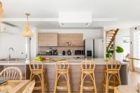 Kuchyň nebo kuchyňský kout v ubytování MEDANO4YOU Ixchel Beach House