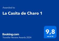 Certifikát, hodnocení, plakát nebo jiný dokument vystavený v ubytování La Casita de Charo 1