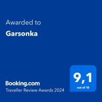 Certifikát, hodnocení, plakát nebo jiný dokument vystavený v ubytování Garsonka