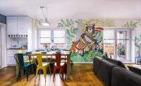 Kuchyň nebo kuchyňský kout v ubytování Apartmán V medvědím brlohu