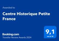 Certyfikat, podpis lub inny dokument wystawiony w obiekcie Centre Historique Petite France