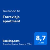 Certifikát, hodnocení, plakát nebo jiný dokument vystavený v ubytování Torrevieja apartment