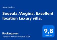 Souvala /Aegina. Excellent location Luxury villa. tanúsítványa, márkajelzése vagy díja
