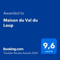 Certyfikat, podpis lub inny dokument wystawiony w obiekcie Maison du Val du Loup