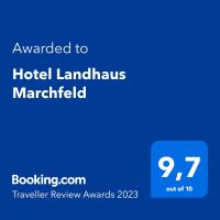 Certificato, attestato, insegna o altro documento esposto da Hotel Landhaus Marchfeld