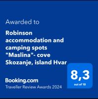 Certifikát, ocenenie alebo iný dokument vystavený v ubytovaní Secluded getaway tiny home - Skozanje bay, island Hvar