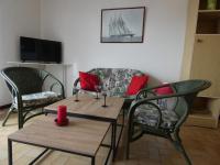 Televízia a/alebo spoločenská miestnosť v ubytovaní Appartement bord de mer à Notre Dame de Monts - 38m², 4 pers, animaux admis - FR-1-540-250