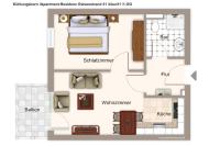 Půdorys ubytování Apartment-Residenz Ostseestrand Apartment-Residenz Ostseestrand 21