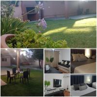 a collage of photos of a house with a room at Departamentos La Perón in Villa Mercedes