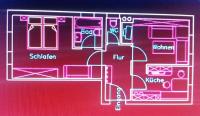 Plan piętra w obiekcie Appartements Bergheim