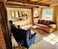 Posezení v ubytování Ferienhaus Fischerglück im Herzen von Plau am See