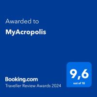 Certifikát, ocenenie alebo iný dokument vystavený v ubytovaní MyAcropolis
