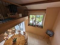 an overhead view of a table and chairs in a room at Guestroom Arbigny-sous-Varennes, 2 pièces, 4 personnes - FR-1-611-72 