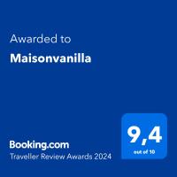 Maisonvanilla tanúsítványa, márkajelzése vagy díja