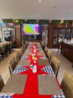 Restaurace v ubytování FLAT Ibirapuera Jardins ótima localização com garagem inclusa!