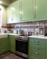 A kitchen or kitchenette at Avgi Garden House Chania with private entrance
